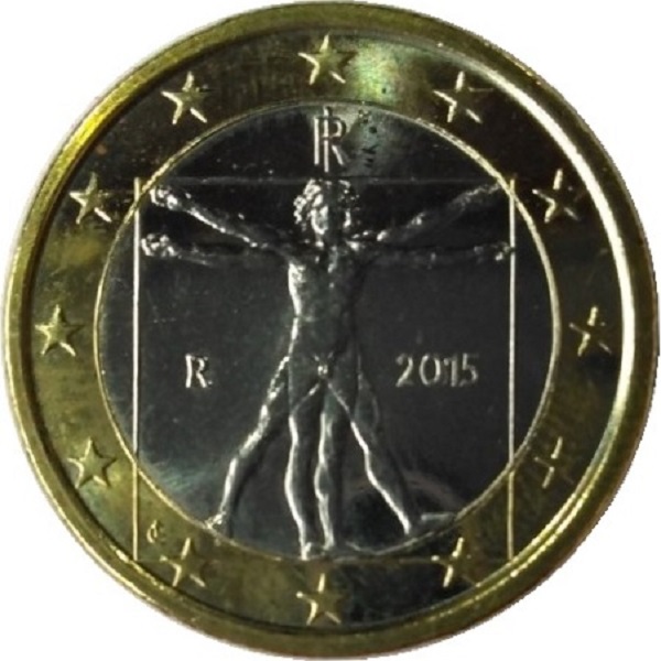 Италия 1 Евро (2015) KM#
