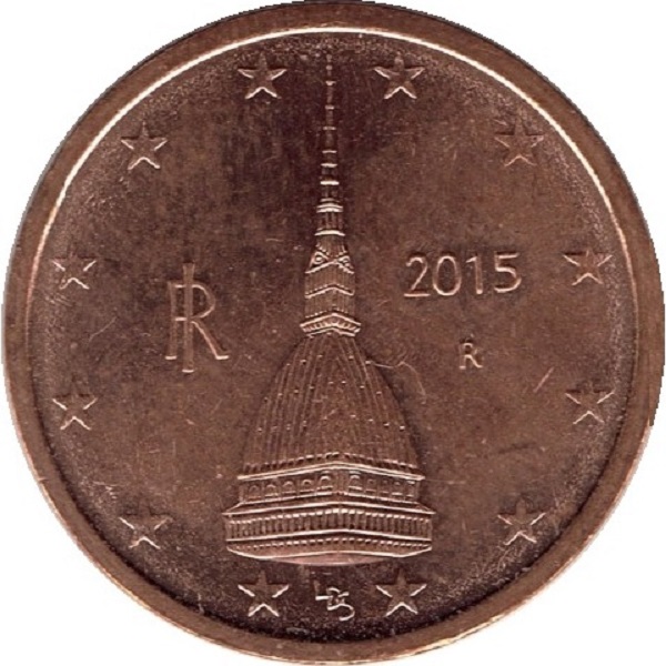 Италия 2 Евро цент (2015) KM#