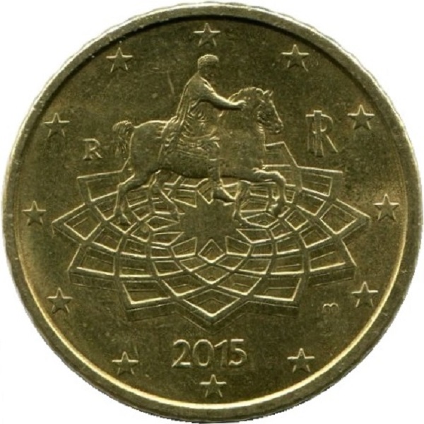 Италия 50 Евро цент (2015) KM#