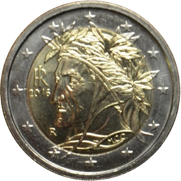 Италия 2 Евро (2016) KM#