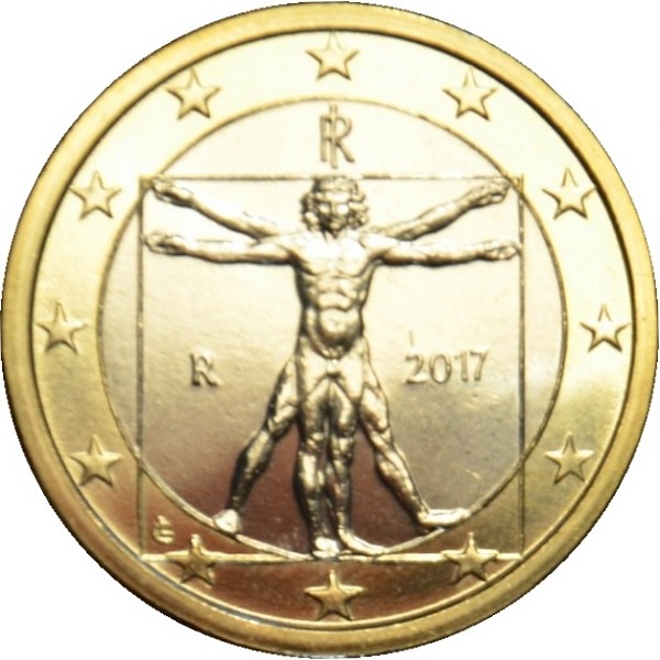 Италия 1 Евро (2017) KM#