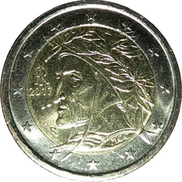 Италия 2 Евро (2017) KM#