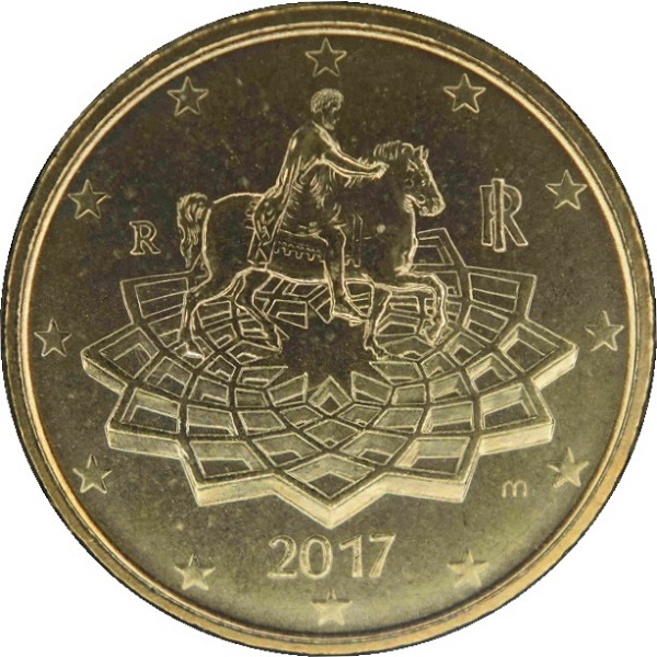 Италия 50 Евро цент (2017) KM#