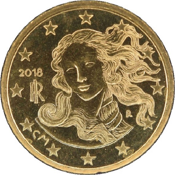 Италия 10 Евро цент (2018) KM#