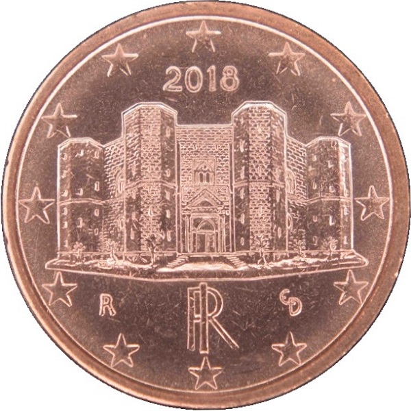 Италия 1 Евро цент (2018) KM#