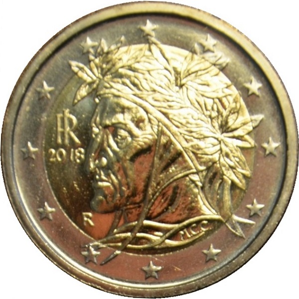 Италия 2 Евро (2018) KM#