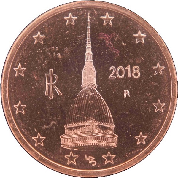 Италия 2 Евро цент (2018) KM#