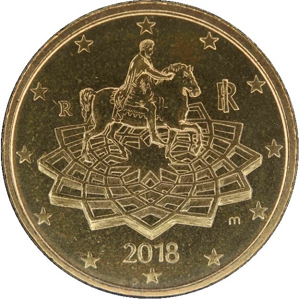 Италия 50 Евро цент (2018) KM#