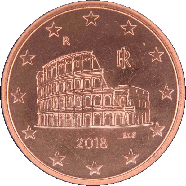 Италия 5 Евро цент (2018) KM#