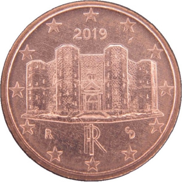 Italy 1 Euro cent (2019) KM#