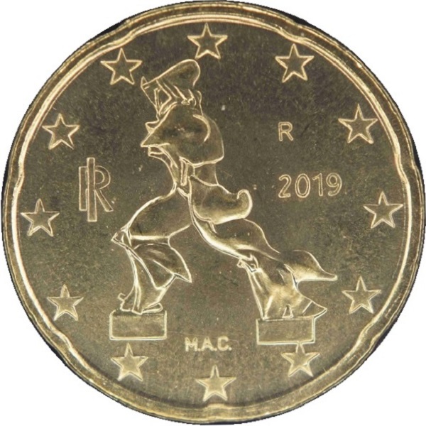 Италия 20 Евро цент (2019) KM#