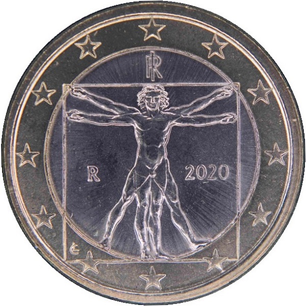 Италия 1 Евро (2020) KM#