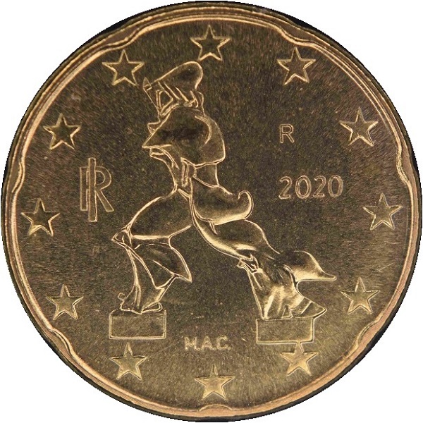 Италия 20 Евро цент (2020) KM#