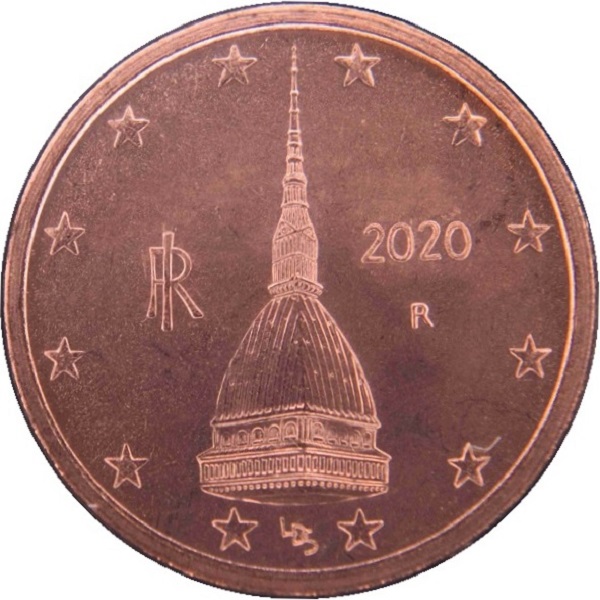 Италия 2 Евро цент (2020) KM#