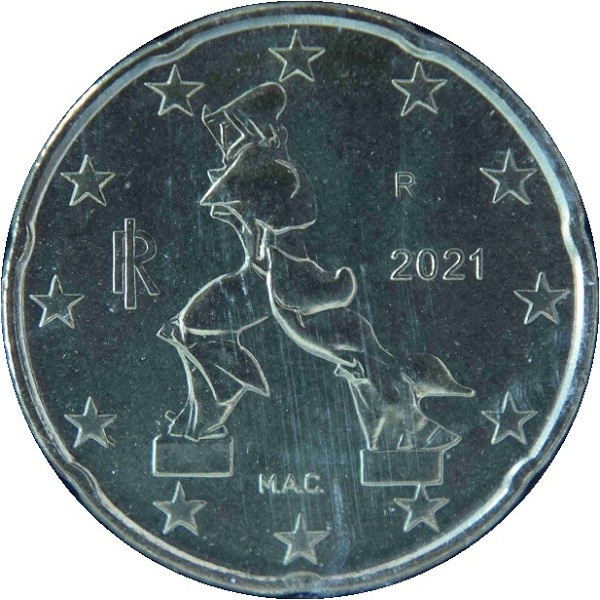 Италия 20 Евро цент (2021) KM#