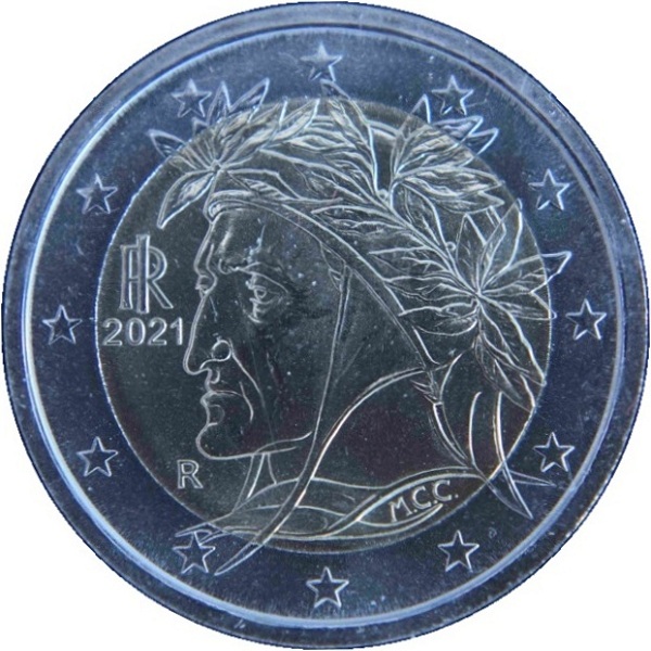 Италия 2 Евро (2021) KM#