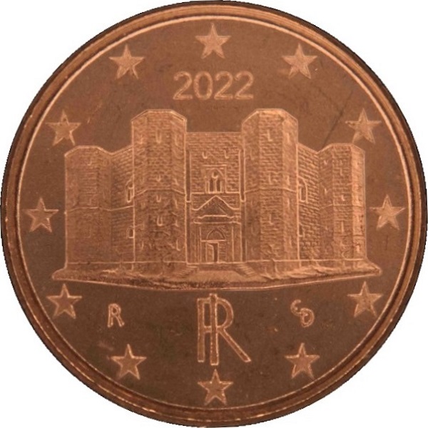 Италия 1 Евро цент (2022) KM#