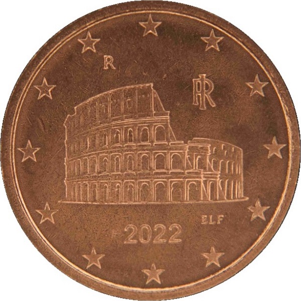 Италия 5 Евро цент (2022) KM#