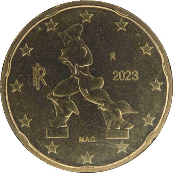 Италия 20 Евро цент (2023) KM#