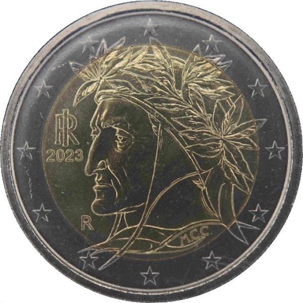 Италия 2 Евро (2023) KM#