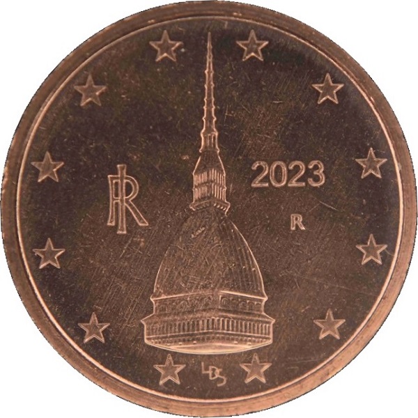 Италия 2 Евро цент (2023) KM#