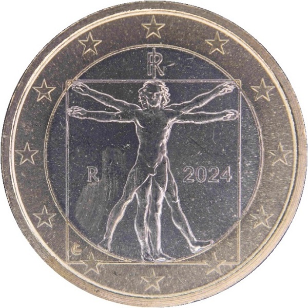 Италия 1 Евро (2024) KM#