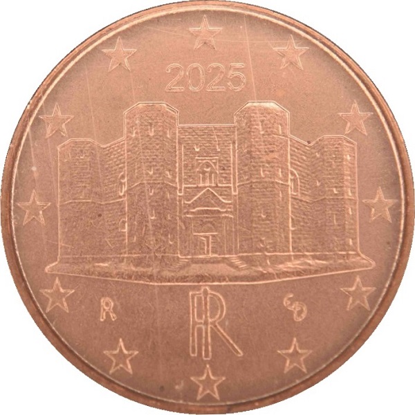 Италия 1 Евро цент (2025) KM#