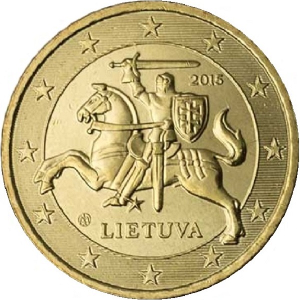 Литва 10 Евро цент (2015) KM#