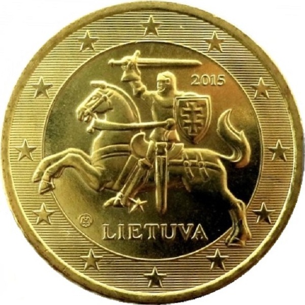 Литва 50 Евро цент (2015) KM#