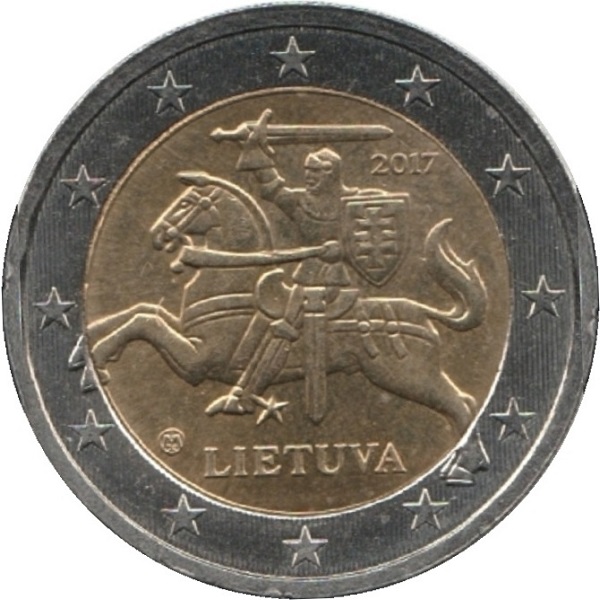Литва 2 Евро (2017) KM#