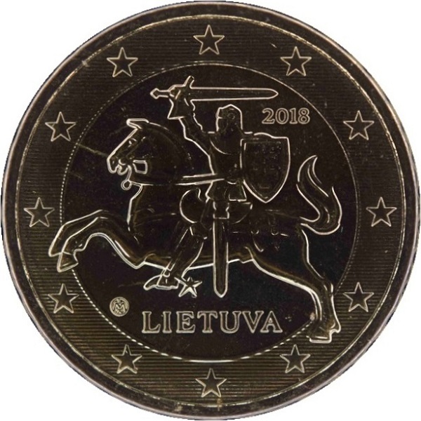 Литва 10 Евро цент (2018) KM#