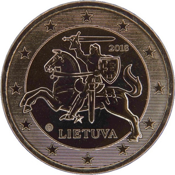 Литва 50 Евро цент (2018) KM#