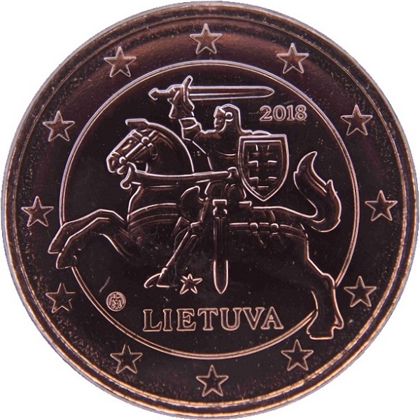 Литва 5 Евро цент (2018) KM#