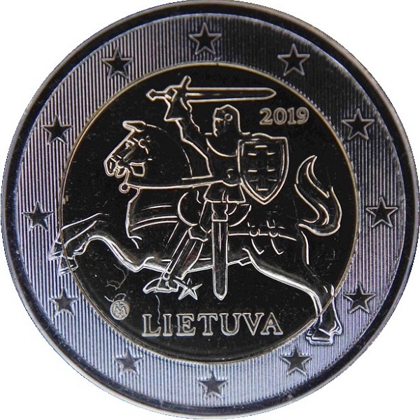 Литва 2 Евро (2019) KM#