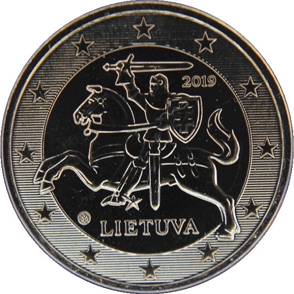 Литва 50 Евро цент (2019) KM#