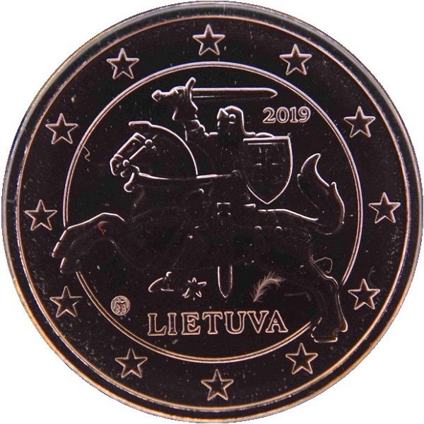 Литва 5 Евро цент (2019) KM#