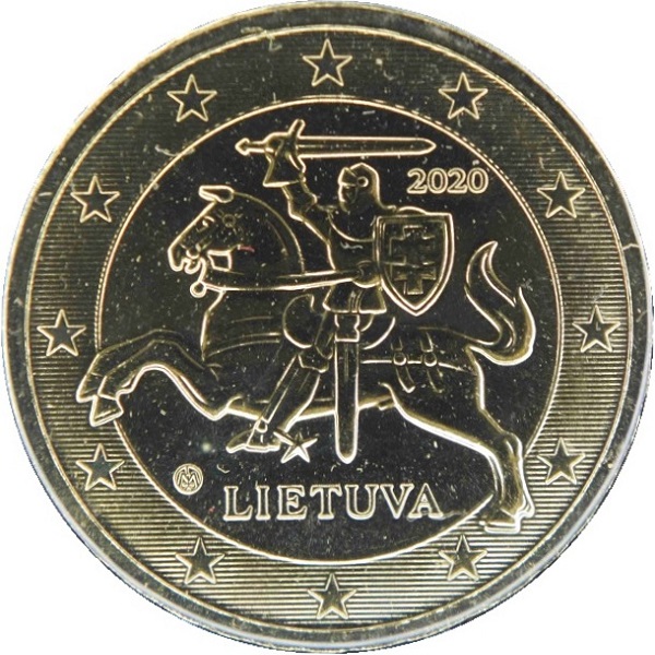 Литва 10 Евро цент (2020) KM#