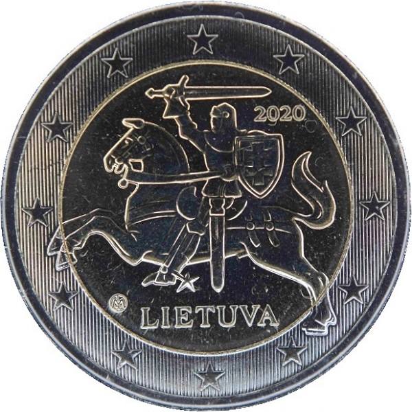 Литва 2 Евро (2020) KM#