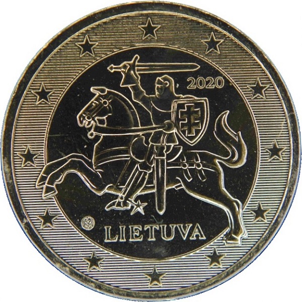 Литва 50 Евро цент (2020) KM#