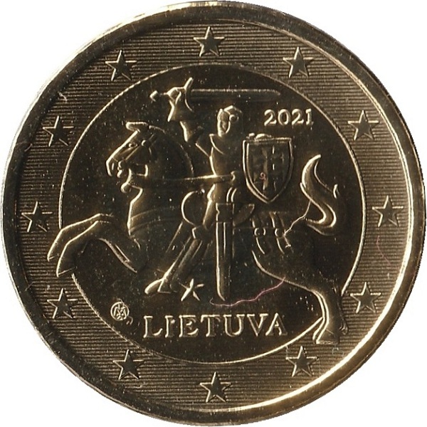 Литва 10 Евро цент (2021) KM#