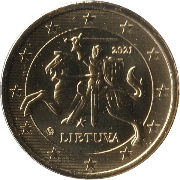 Литва 50 Евро цент (2021) KM#
