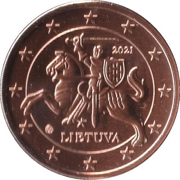 Литва 5 Евро цент (2021) KM#