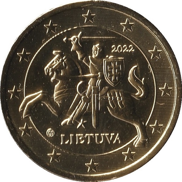 Lithuania 50 Euro cent (2022) KM#
