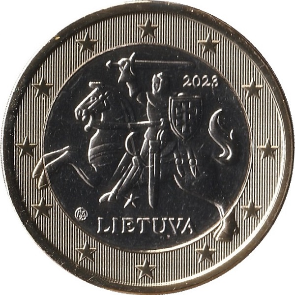 Lithuania 1 Euro (2023) KM#