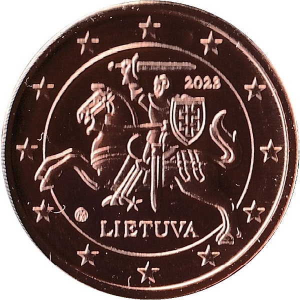 Lithuania 1 Euro cent (2023) KM#