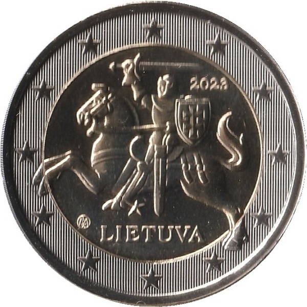 Lithuania 2 Euro (2023) KM#
