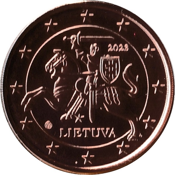 Lithuania 5 Euro cent (2023) KM#