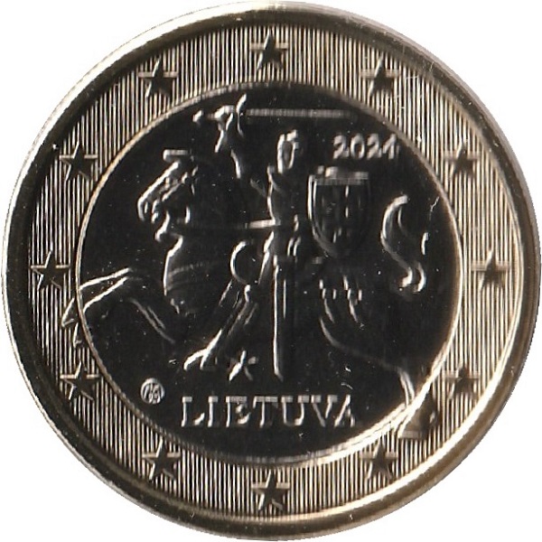 Литва 1 Евро (2024) KM#