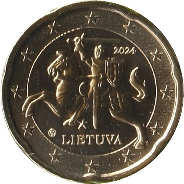 Литва 20 Евро цент (2024) KM#