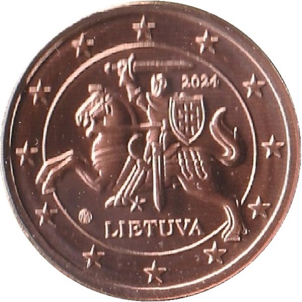 Литва 2 Евро цент (2024) KM#